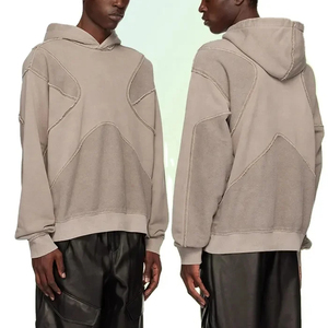 Nueva Sudadera con Capucha de Diseño Personalizado, Gruesa, Unisex, Estilo Urbano, para Invierno, con Bolsillos de Forro Polar, 100% Algodón, con Paneles 3D Bordados - Product Image 1