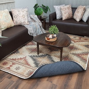 Alfombra moderna de yute Kilim con respaldo de algodón antideslizante, respetuosa con mascotas ecológicas, agrega encanto artesanal a su hogar - Product Image 5