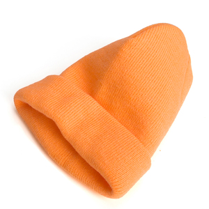 Bonnets OEM en gros Bonnets réversibles unisexes de taille personnalisée 100% Bonnets tricotés chauds confortables en acrylique pour adultes - Product Image 2