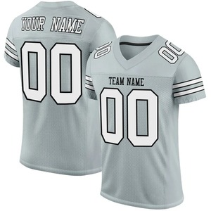 Camiseta de fútbol de serie gris personalizada Unisex, camisetas atléticas de manga corta, ropa de fútbol de equipo cosido para hombres - Product Image 1