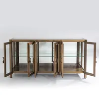 Grande console d'apothicaire avec plusieurs tiroirs |   Armoire de rangement pour salon