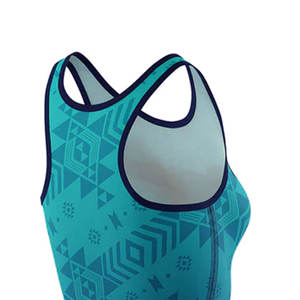 Justaucorps de lutte pour femmes, léger, respirant, en spandex et polyester, imprimé intégral, design personnalisé, uniforme d'entraînement et de compétition, vente en gros - Product Image 6