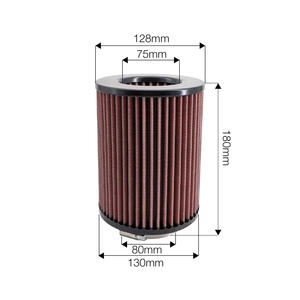ตัวกรองทรงกรวยสองชั้นผ้าฝ้ายสีแดง - Product Image 1