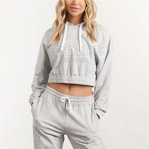 Hoodies courts pour femmes en gros, de haute qualité, directement de l'usine, fournisseur en gros, hoodies courts doux - Product Image 4