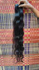 Venta al por mayor de cabello crudo virgen indio crudo, 100% extensiones de cabello humano indio natural al por mayor proveedor de paquete de trama doble indio crudo - Product Image 2