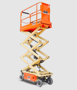 รถยกกรรไกรไฟฟ้า JLG ความสูงสูงสุด 8 เมตร รับน้ำหนักได้ 120 กิโลกรัม ระบบไฮดรอลิกเต็มรูปแบบ ปั๊มเครื่องยนต์ประสิทธิภาพสูง สำหรับงานก่อสร้าง - Product Image 1