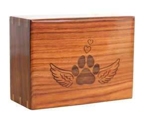 Wooden Urn <b>Box</b> for Pet <b>Ashes</b> Cremation for Cat and <b>Dog</b> <b>Ashes</b> Handmade Pet Keepsake Urns - Product Image 2