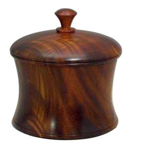 Urne funéraire en bois sculptée à la main, souvenir commémoratif, urne de crémation personnalisée, urne pour cendres - Product Image 1