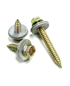 สกรูหัวหกเหลี่ยมชนิด AB แบบไต้หวันสลักเกลียวสังกะสีเชื่อมสีเหลือง - Product Image 2