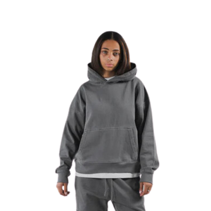 Las mejores sudaderas con capucha lavadas de peso pesado Unisex para invierno Ropa de calle de gran tamaño Logotipo personalizado Diseño teñido liso digital para ropa - Product Image 5