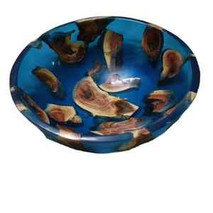 Bol de luxe en bois d'acacia % résine Bols en bois de résine époxy en gros fabrication à bas prix bol en résine de bois de meilleure qualité - Product Image 2