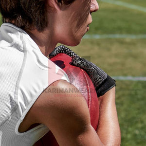 Nouveauté Gants de football américain personnalisés imprimés avec paume antidérapante et design respirant Gants de football américain - Product Image 2