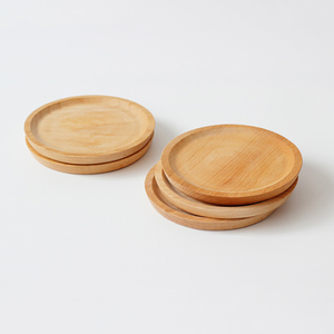Vente en gros de sous-verres en bois design élégant sous-verres en bois à prise ronde pour jus boisson sous-verres en verre meilleure vente - Product Image 1
