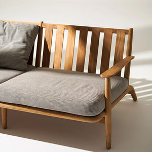Sofá de madera de teca para exteriores, muebles de exterior, sofá para jardín, terraza, sofá-Zee - Product Image 5