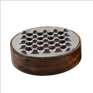 Cenicero de acero inoxidable y madera de diseño simple y exclusivo, bandeja de tabaco de mesa de forma redonda de último diseño a un precio asequible - Product Image 6