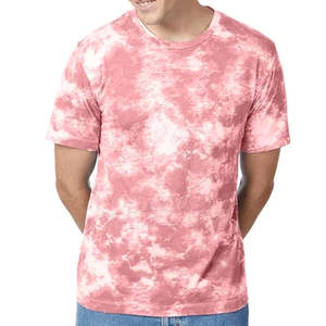 T-shirt Tie Dye pour homme de haute qualité, élégant, 100% coton, tricoté, respirant, séchage rapide, manches courtes, vente en gros, nouveau design au Pakistan - Product Image 1