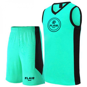 Ensemble de maillots de basket-ball 100% polyester de haute qualité pour hommes impression numérique personnalisable chemise de sport respirante hauts shorts Plus - Product Image 2