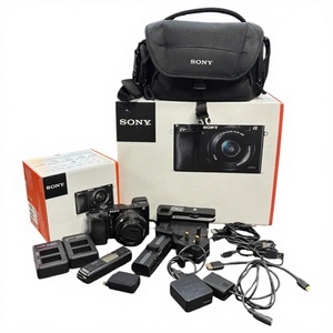 For A6000 ILCE-6000L Mirrorless <b>Camera</b> 16-50mm Focal Length CMOS Sensor Lithium <b>Battery</b> SD Card Full HD Video Bundle - Product Image 1