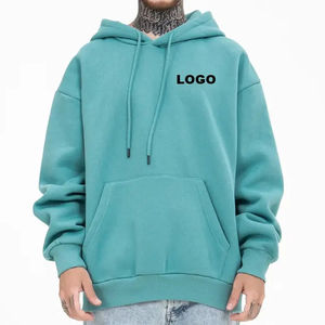 Sudadera con capucha estampada de gran tamaño para mujer, ropa de calle personalizada de alta calidad 100% algodón de talla grande para hombre, venta al por mayor - Product Image 1