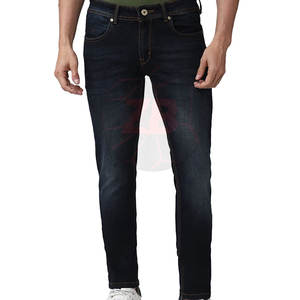 Pantalones de algodón 100% de calidad superior OEM para hombre, cómodos Pantalones rectos de cintura media de calle alta, diseño ligero de punto de talla grande - Product Image 1