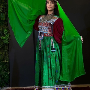 Vêtements traditionnels faits à la main robe afghane haute qualité meilleur matériel afghan Vintage femmes robes 0629 - Product Image 5