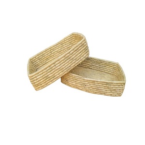 En gros Rectangle Présentoir Organisateur Tissé Moonj Herbe Panier Naturel Pour Magasin Pain Restauration Article Panier De Fruits En Osier - Product Image 6