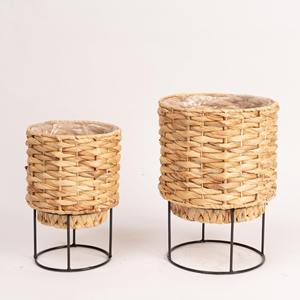 Panier de décoration pour plantes, pot à plantes, excellent prix, pots de fleurs écologiques, pots en fibre de jacinthe d'eau - Product Image 6