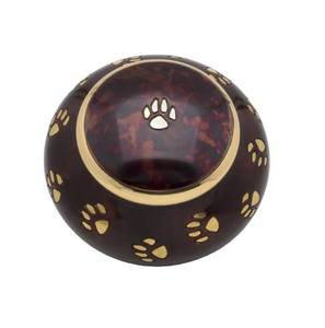 Urnes Paw Pet pour cendres Urnes de crémation gravées pour cendres d'animaux Urne en laiton doré avec gravure artisanale pour animaux de compagnie - Product Image 2