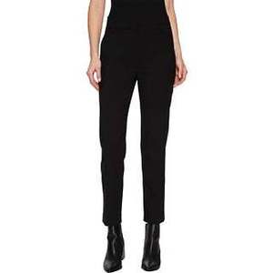 Pantaloni da donna Vince neri affusolati alla caviglia, taglia 12, traspiranti, casual, modello palazzo a gamba dritta, con dettagli arricciati e regolabili - Product Image 6