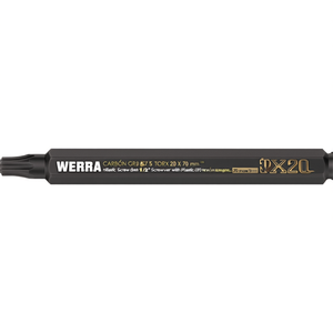 WERA Pack of 5 Industrial Grade 867 S <b>TORX</b> 20 X 70 mm 1/4\" <b>Screwdriver</b> with Plastic Handle 70 mm Length - Product Image 3