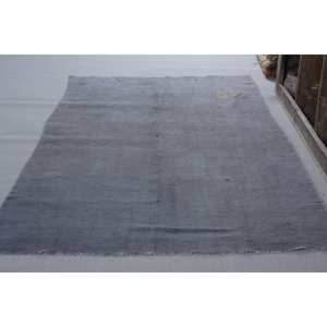 Alfombra turca Vintage, gris rústico, 4 'x 8', área grande, diseño de retazos clásico, Material de lana, látex para habitación de adolescentes, pasillo rectangular - Product Image 3