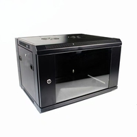 Rak Server Jaringan Data Gcabling 4u 6u 9u 12u 15u 18u, Rak Dinding Vertikal Geser Kecil, 19 Inch dengan Pintu Mesh