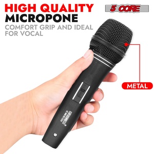 ไมโครโฟนไดนามิก 5Core XLR สำหรับคาราโอเกะ ร้องเพลงในสตูดิโอ ไมค์แบบมือถือ - Product Image 2