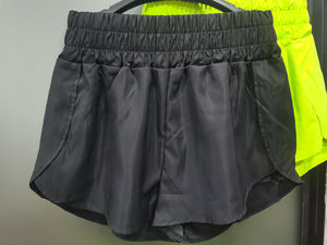 Pantalones cortos elásticos de cintura alta para mujer, pantalones cortos deportivos de Yoga para gimnasio con bolsillo Delgado, pantalones cortos informales de verano de talla grande - Product Image 6