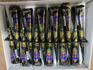 Hot Selling Natural Henna Mehndi Cones Premium Grade <b>Temporary</b> Cosmetic Ammonia-Free Waterproof Nourishing Formula Tattoo Cream - Product Image 2