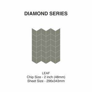 Feuille de diamant décorative 3D 48mm Carrelage de sol et de mur intérieur et extérieur en céramique de qualité supérieure pour projets de luxe - Product Image 2