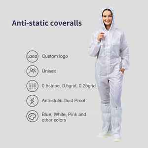 Combinaison antistatique personnalisée ESD 100% coton pour salle blanche avec capuche pour l'hiver - Product Image 3