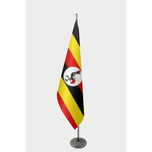 Customizable Indoor Hand <b>Flag</b> with Digital Printing Aluminum <b>Pole</b> & Polyester or Plastic Material - Product Image 1