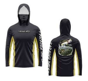 Sun Protection T-Shirts Mens Long Sleeve UV-Proof T-Shirts <b>Fishing</b> Hiking Summer <b>Mask</b> Lightweight Outdoor Protection Hoodie Tee - Product Image 3