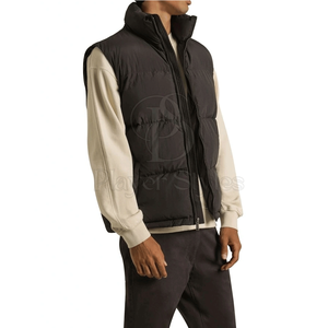 เสื้อกั๊กขนเป็ดของผู้ชายสำหรับฤดูหนาวคุณภาพสูงพร้อมคอจีนวัสดุผ้าใบระบายอากาศขนาดพลัสไซส์ - Product Image 5