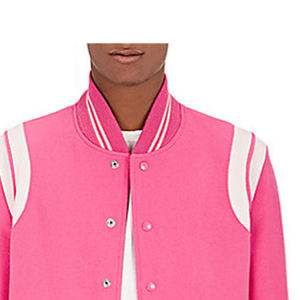 Veste bomber universitaire de baseball de qualité supérieure, à capuche, manches en toile, pour l'hiver - Product Image 6