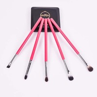 Dongmei Großhandel Lidschatten- & Concealer-Pinsel-Set mit Gesichts- & Augenbrauen-Werkzeugen 5-teilig Synthetisches Haar Holzgriff