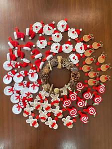 Crochet cheveux accessoires laine fait à la main épingle à cheveux cadeau pour filles vacances saison ornement du Vietnam - Product Image 4