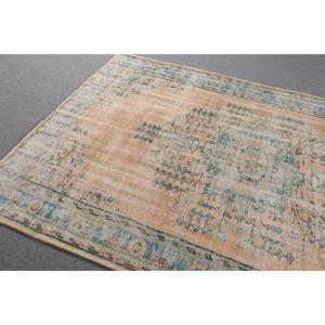 Alfombra Turca Vintage, Alfombra de 5.9x9 pies, Alfombra Azul de Lana Marroquí - Product Image 5