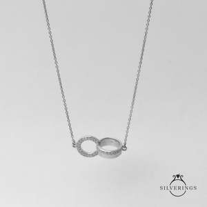 Collar de Plata de Ley 925 con Forma de Corazones 'The Soul Tie' con Circonita para Compromiso - Product Image 4