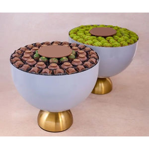 Bol en métal poli blanc de la meilleure qualité Bonbons Desserts Plat de service pour les mariages Bol de service au chocolat Prix raisonnable - Product Image 6