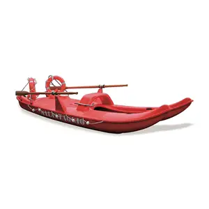 High italian Quality fiberglass wooden oars 3 person rowing boat SALVATAGGIO NETTUNO for lake and sea