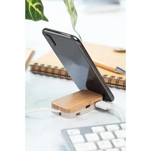 Holbaru Bamboo <b>USB</b> <b>Hub</b> Eco-Friendly Desk Set with Gadgets - Product Image 2