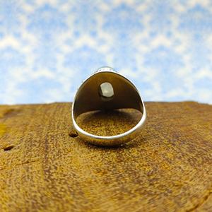 Joyería fina de Plata de Ley 925, anillo de forma ovalada bellamente diseñado, piedra lunar arcoíris, piedras preciosas, cabujón, corte informal para boda - Product Image 6