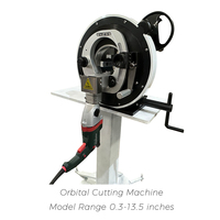 Machine de découpe de tuyaux orbitale automatique en acier inoxydable et en alliage d'aluminium CT-4.5, haute productivité